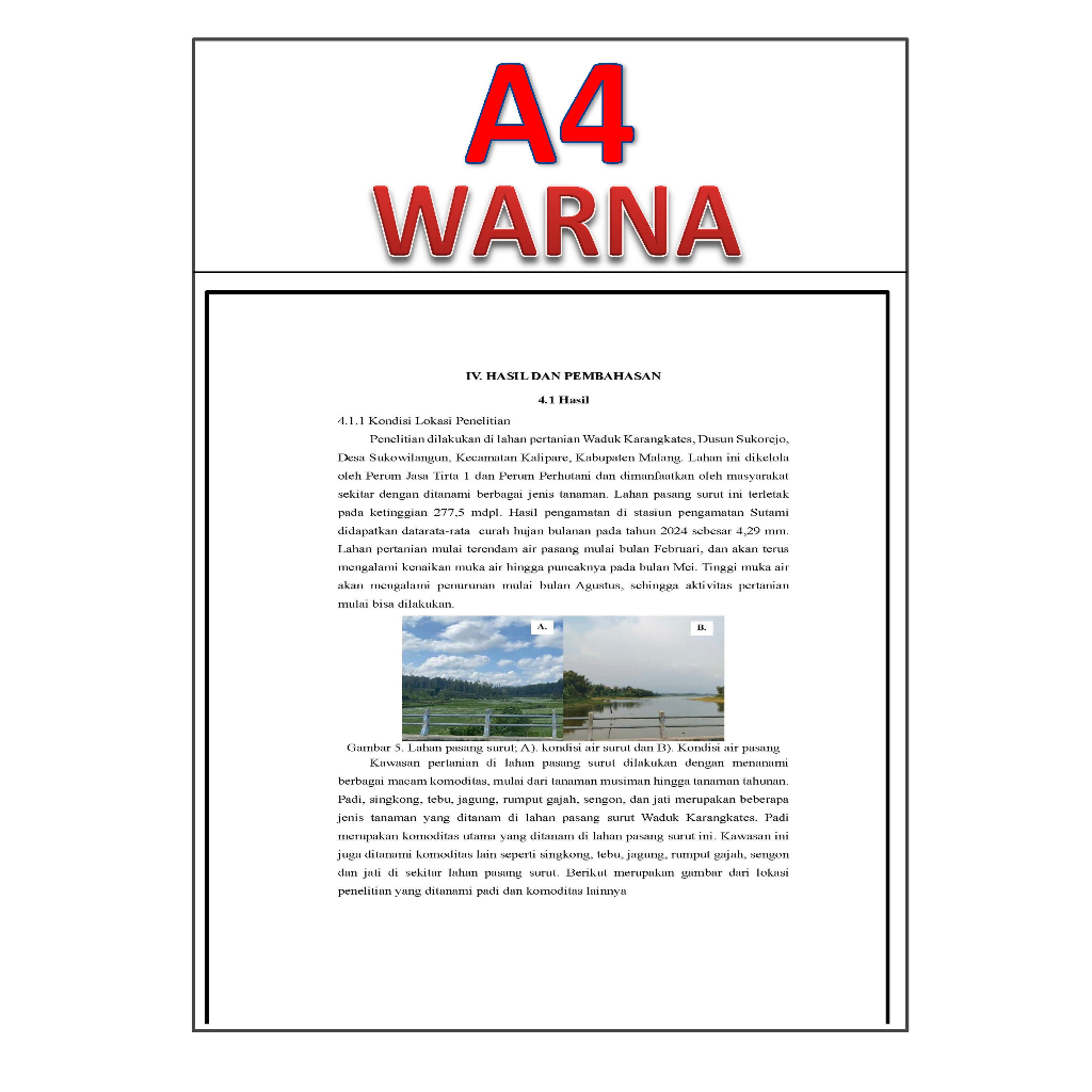 

[Warna50%] Jasa Cetak Print Document HVS A4 75gsm Warna Murah dan Cepat
