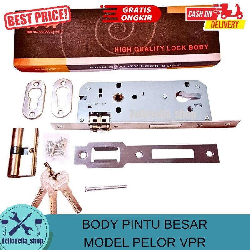 Body Pelor Pintu besar / Body Kunci Pintu besar VPR / Lock body VPR