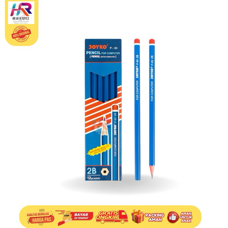 

Pensil Joyko P-93 2B – Isi Paket 12 Pcs