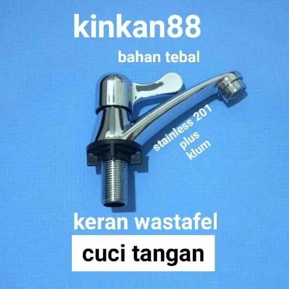 keran air wastafel cuci tangan stainless 201chrome/kran wastafel cuci muka steinlis