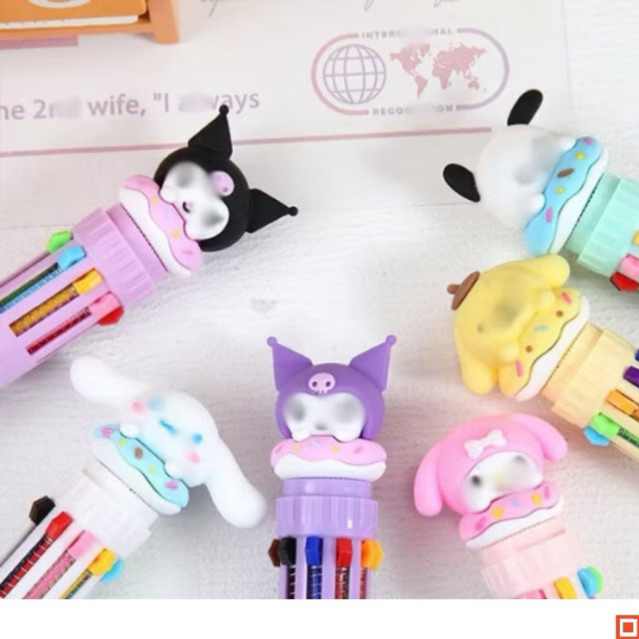 

Pena Mekanik Karakter Kartun Lucu Pulpen 10 Warna / Alat Tulis Sekolah Anak Super Imut