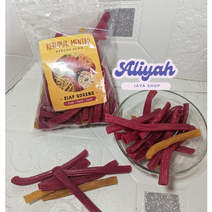 

Kerupuk Mentah 250gr Kerupuk pipa Aneka Warna Ready