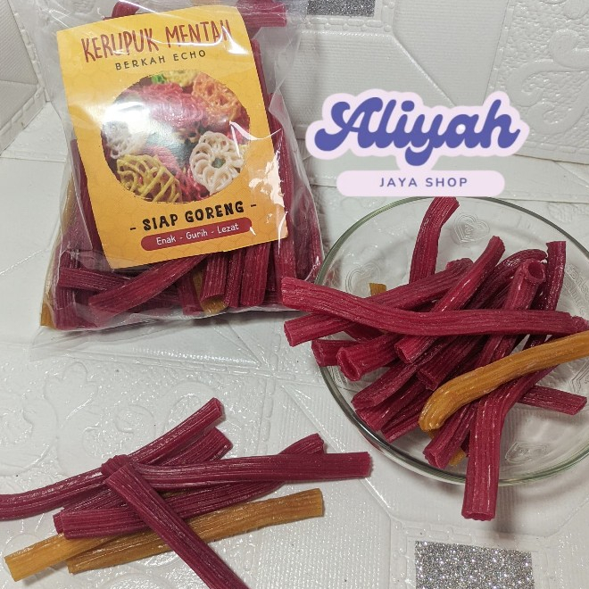 

Kerupuk Mentah 1kg Kerupuk pipa Aneka Warna Ready