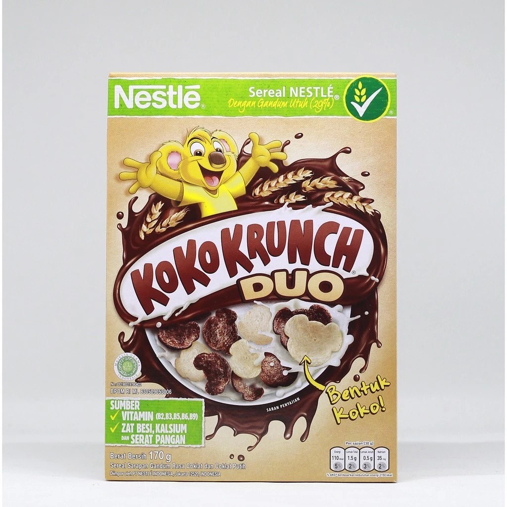 

Koko Krunch Duo Sereal Sarapan Nestle 300gr Box | Halal Gandum Utuh