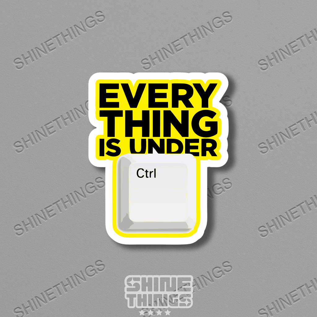 

[Stiker Satuan] stiker aesthetic EVERYTHING UNDER CONTROL || sticker aesthetic brand hypebeast UNDER CONTROL