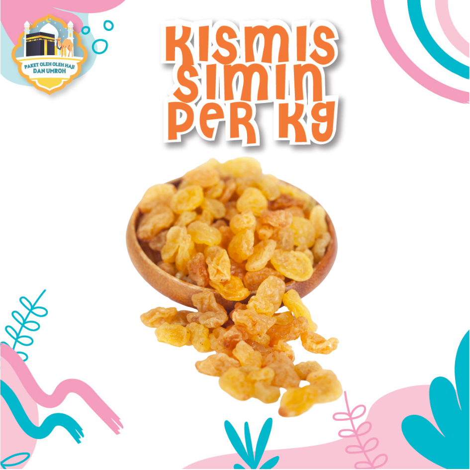 

Kismis Simin Yellow Golden Raisin 1kg/Per Gram ManisTERMURAH
