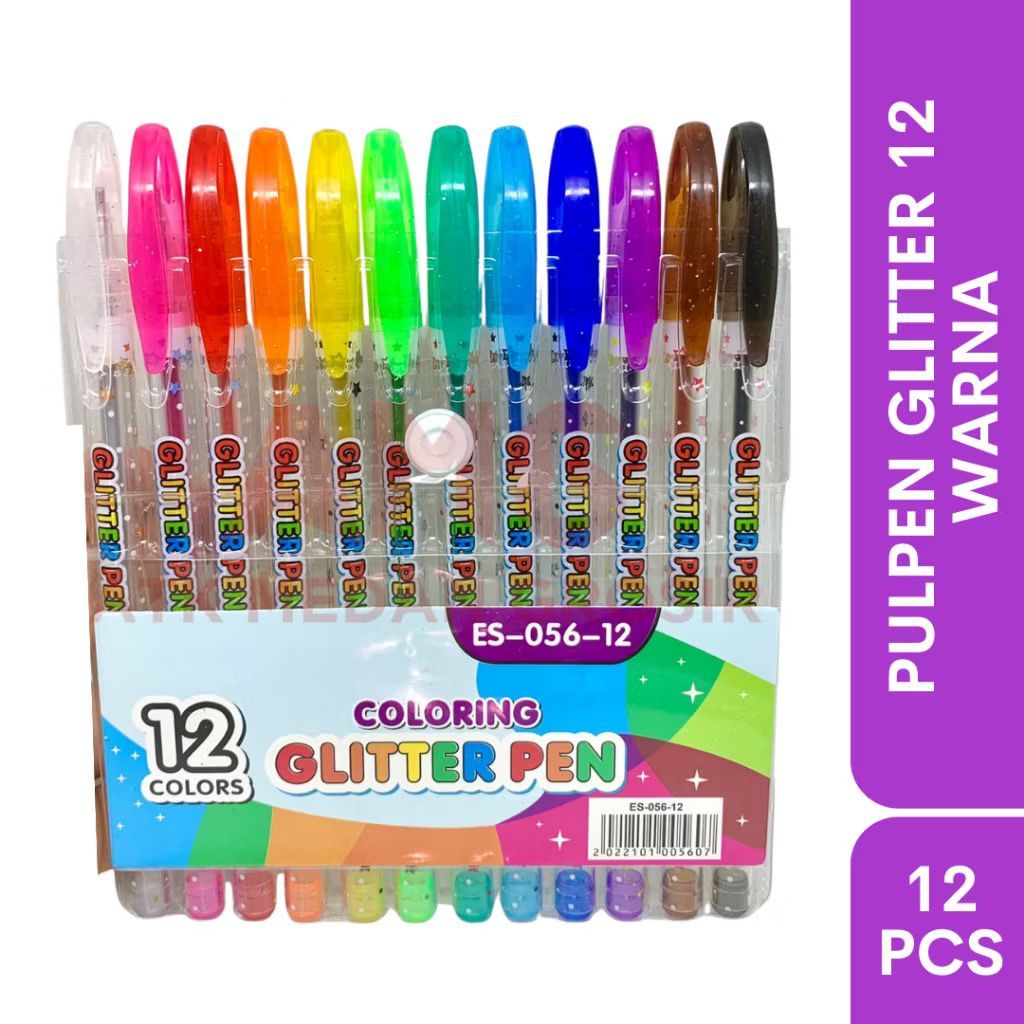

TOSERBA - PEN GEL GLITTER PELANGI BLINK BLINK 12 WARNA | PULPEN GLITER | PULPEN WARNA