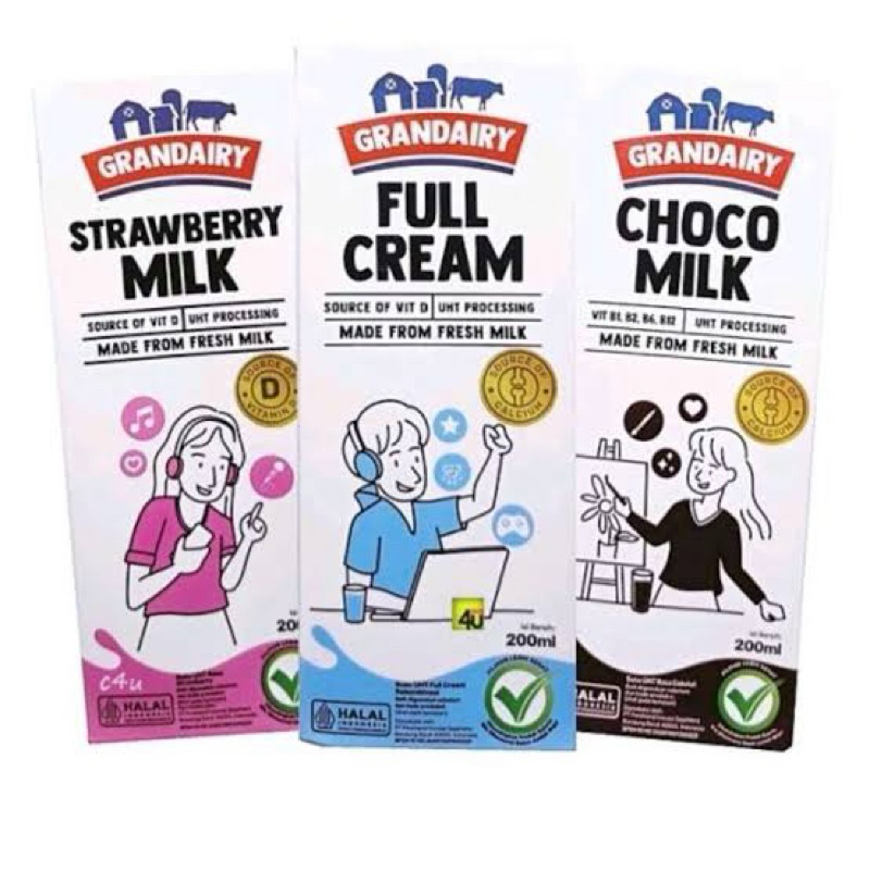 

GranDairy Susu UHT 200 ml