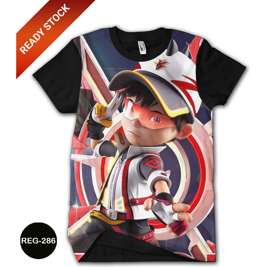 Baju Boboiboy Printing 3D Kaos Anak dan Dewasa Boboiboy Supra Fashion Trendy