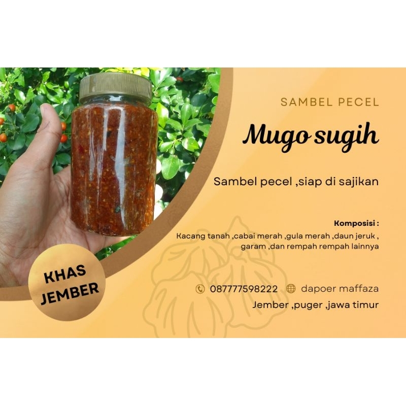 

1 Kg sambel PEcel EXTRA Pedas