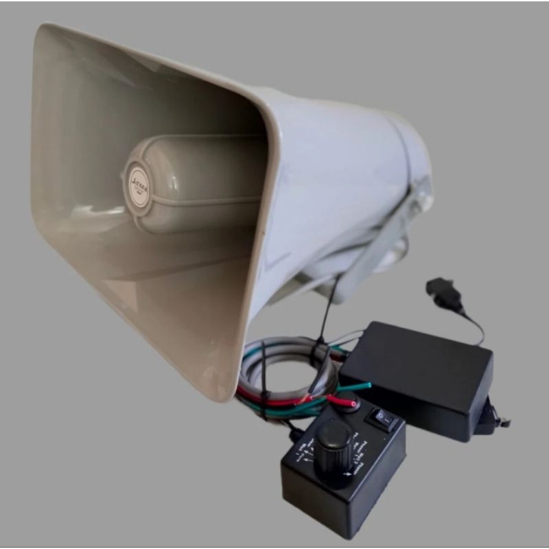 modul sirine 12 suara double tone plus speaker horn abu 60 watt motor dan mobil sepaket.