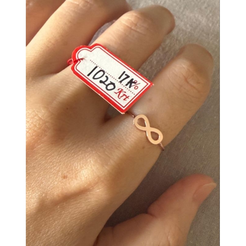 Cincin emas 75 infinity rosegold