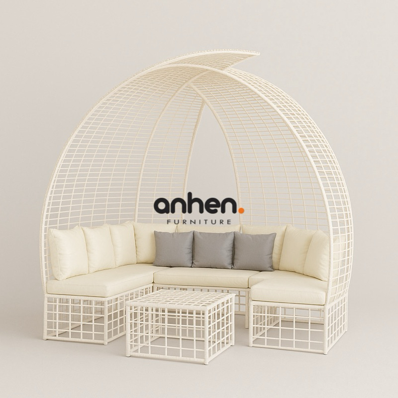 Gazebo Rotan Sintetis / Sofa Santai Outdoor Rotan Sintetis
