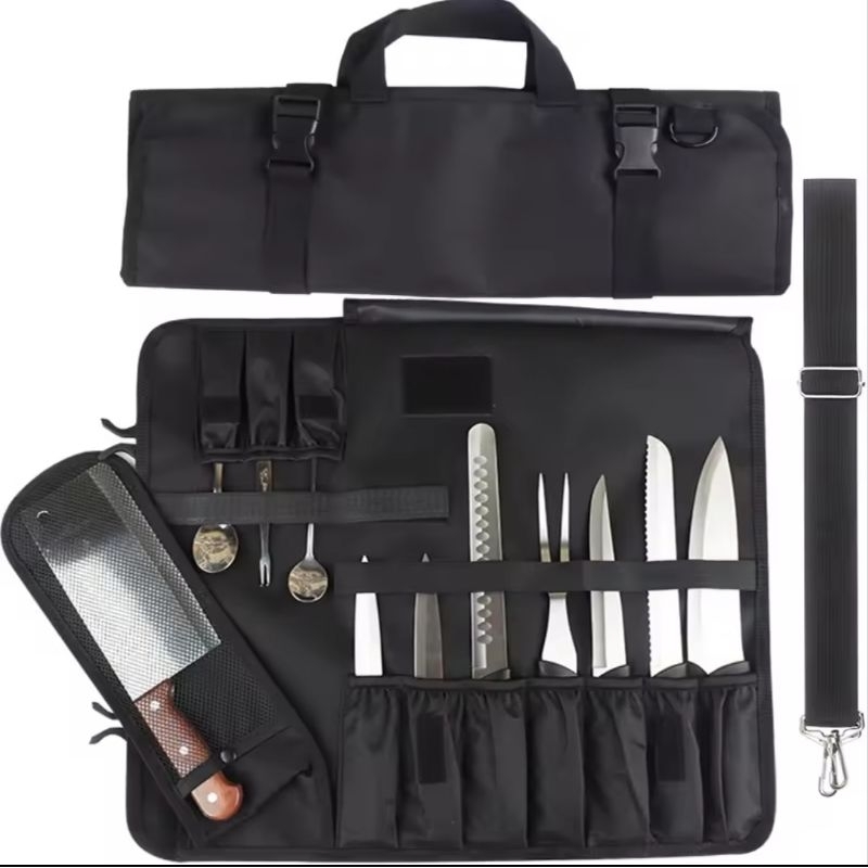 tas pisau dapur model selempang tas penyimpanan pisau dapur