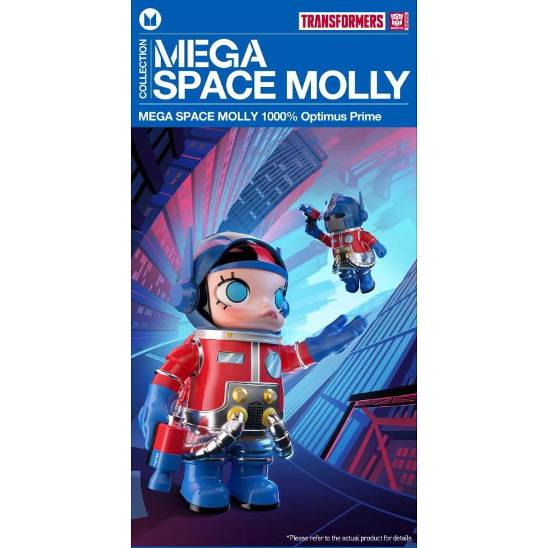 MEGA SPACE MOLLY 400% & 1000% Optimus Prime - POP MART