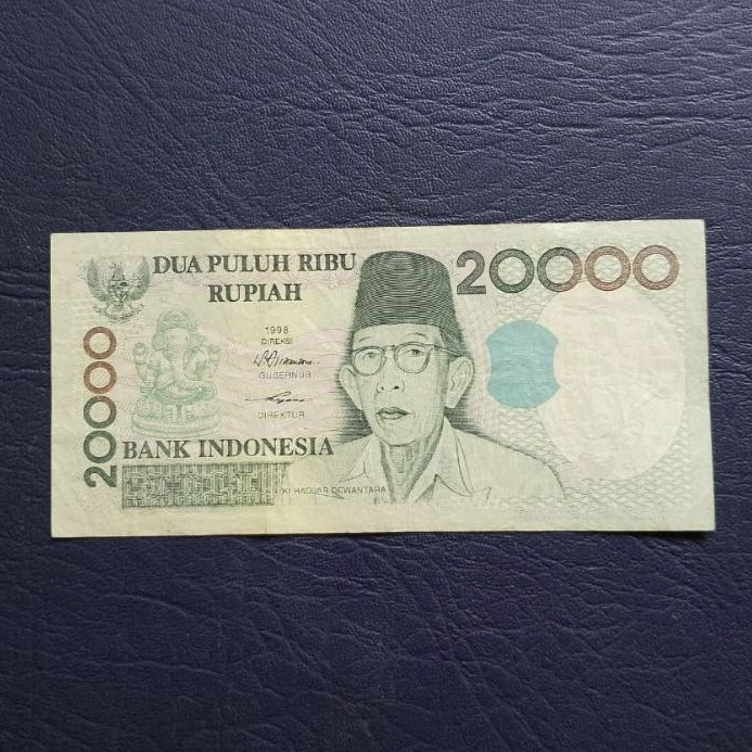Uang kertas Kuno Rp. 20000 K.H Dewantara Tahun 1998
