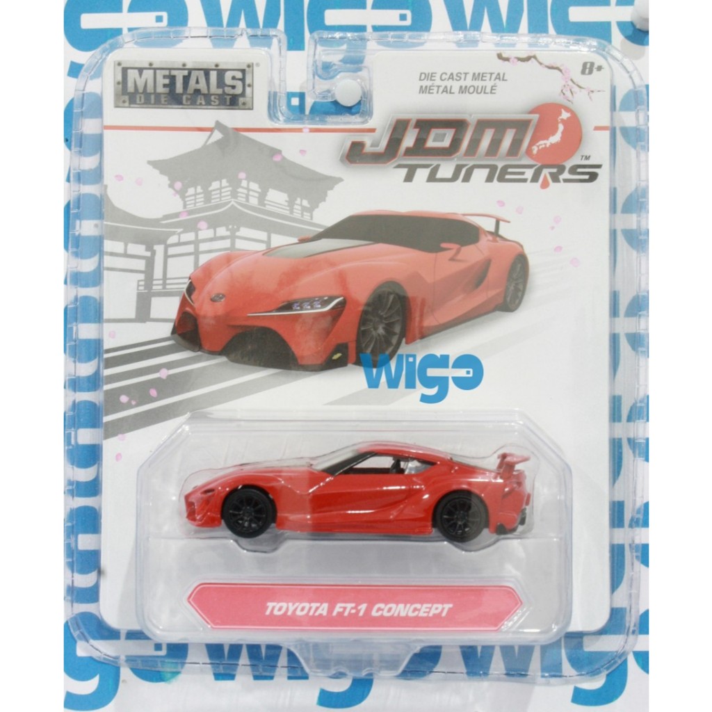 Diecast Jada Toys JDM Tuners Toyota FT-1 Concept merah