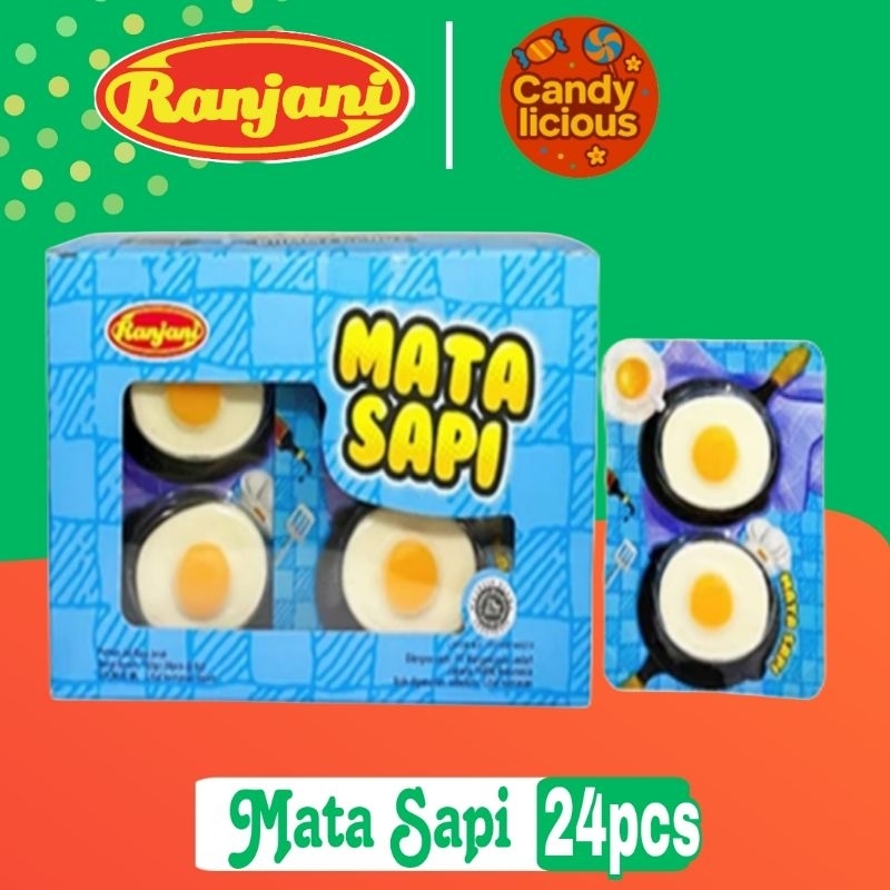 

Ranjani Permen Bentuk Mata Sapi Display Box isi 24pcs