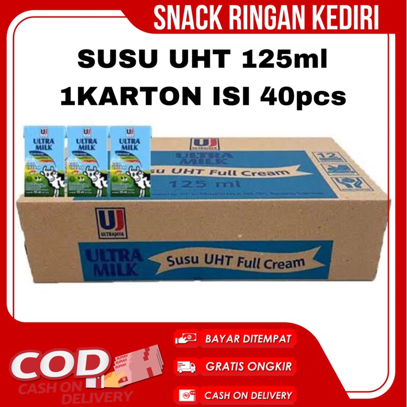 

Ultra Milk UHT Full Cream 125ml [1 Dus Isi 40pc] - Susu Segar Berkualitas!