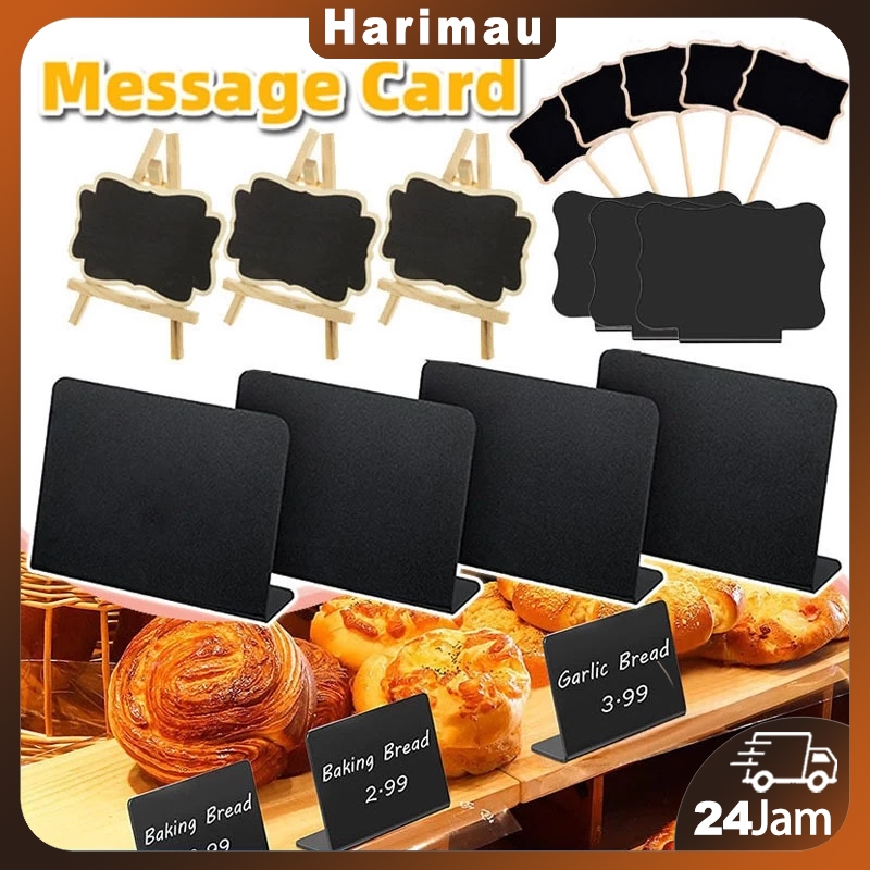 

5Pcs Papan Kapur Menu Cafe/Papan Tulis Kapur Food Buffet Mini/Papan Tulis Kapur Mini/Mini/Acrylic Mini Chalkboard