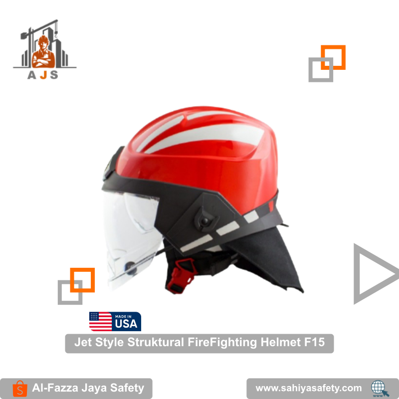 Helem Pemadam Kebakaran Jet Style Struktural FireFighting Helmet F15 Pacific Helmets