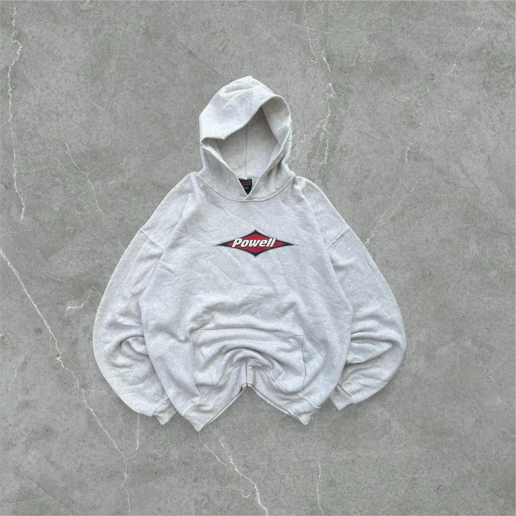 Jaket Hoodie Official Vintage 90's Powell Peralta Longboard Skateboarding Made in USA