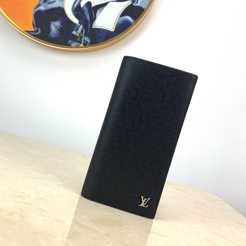 ［ Produk asli Perancis］ M30285 dompet panjang hitam lv,Dompet Pria
