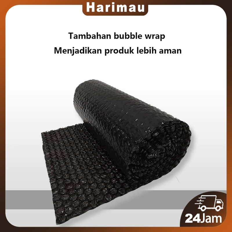 

Tambahan packing bubble film agar produk lebih aman