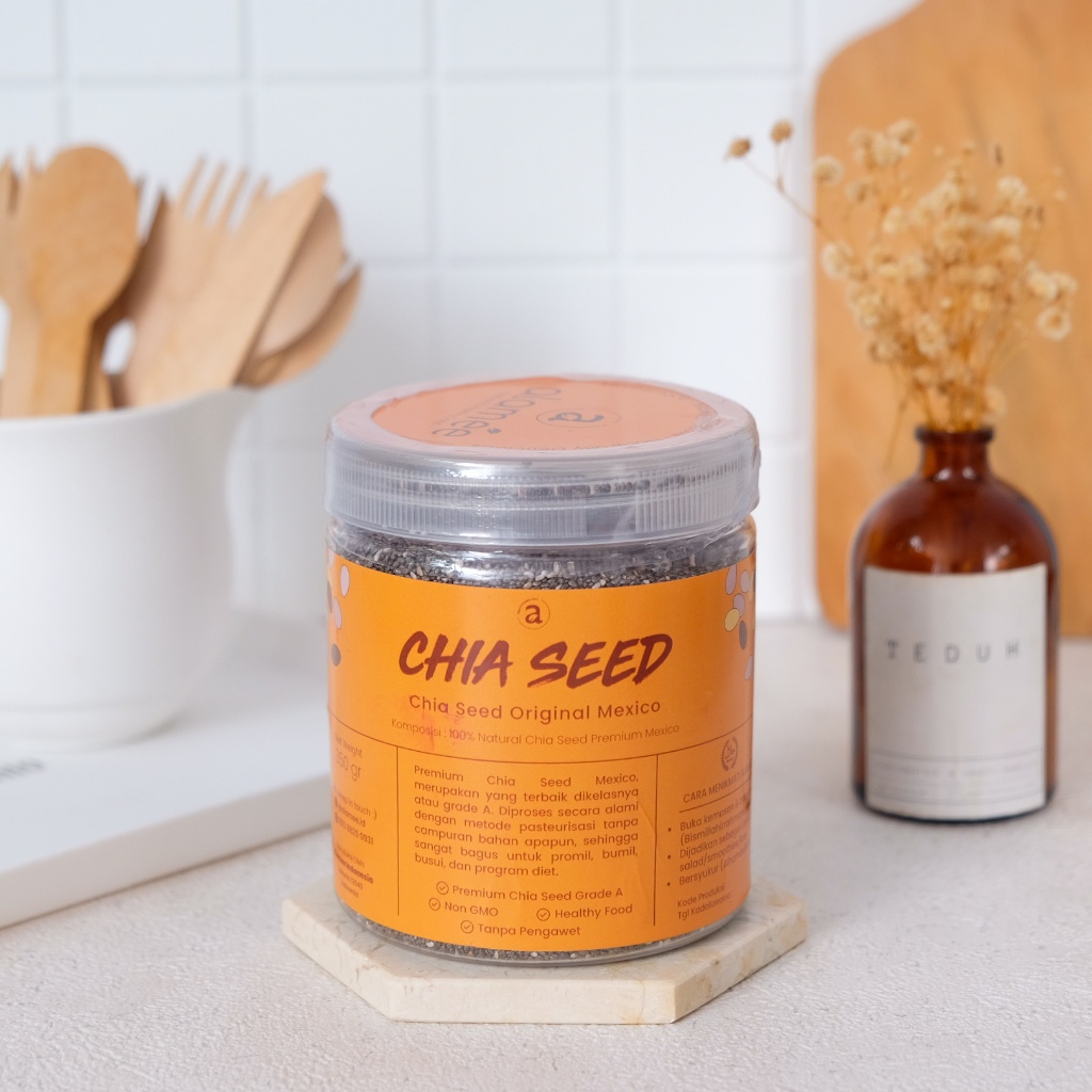 

Organic Chia Seed Grade A Biji Chiaseed 350 gr Rempah JSR Premium Meksiko naturganik