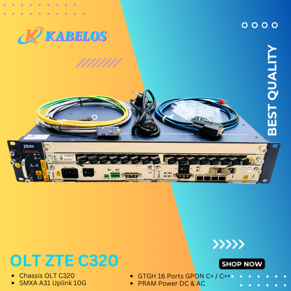 OLT ZTE C320 + SMXA A31 10GE + GTGH 16Port C++
