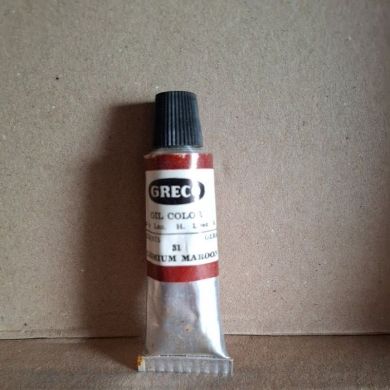 

cat minyak / oil colour greco CADMIUM MAROON 31