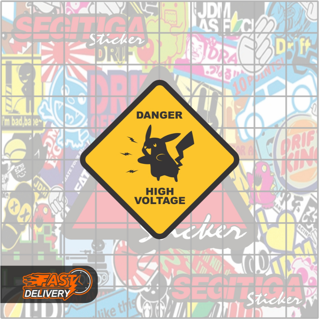 

Sticker Danger High Voltage Ukuran 5 x 5 Cm
