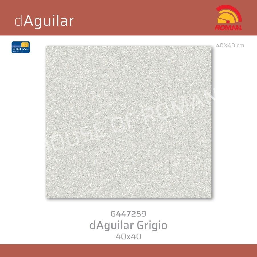 ROMAN KERAMIK dAguilar Grigio 40x40 G447259 ROMAN KERAMIK