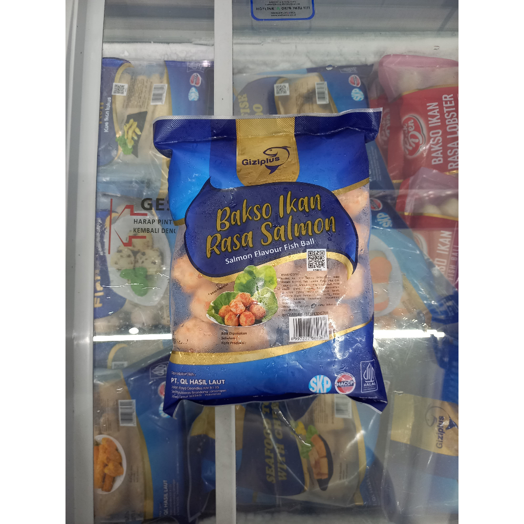 

Frozenfood GIZIPLUS Bakso Ikan Rasa Salmon 500gr