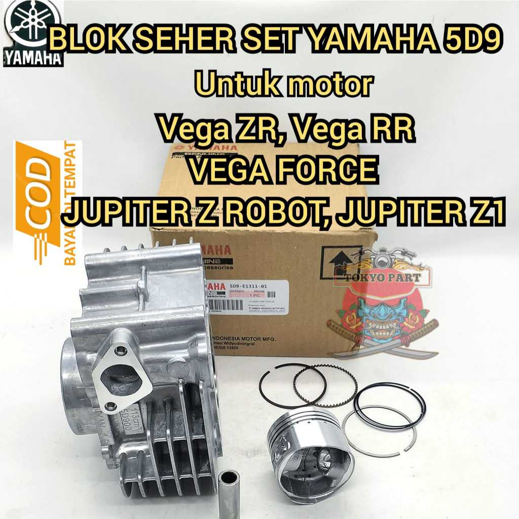 BLOK SEHER SET YAMAHA 5D9 VEGA ZR, VEGA RR, VEGA FORCE, JUPITER Z ROBOT, JUPITER ZI, JUPITER Z NEW K