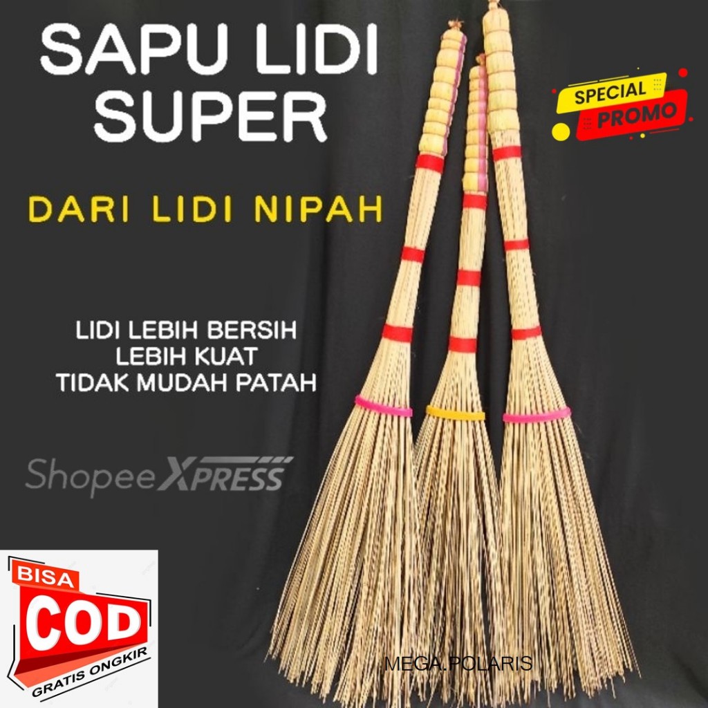 PROMO Sapu Taman Lidi Nipah Kuat Awet Sapu Lidi Mekar Tebal Anti Rontok