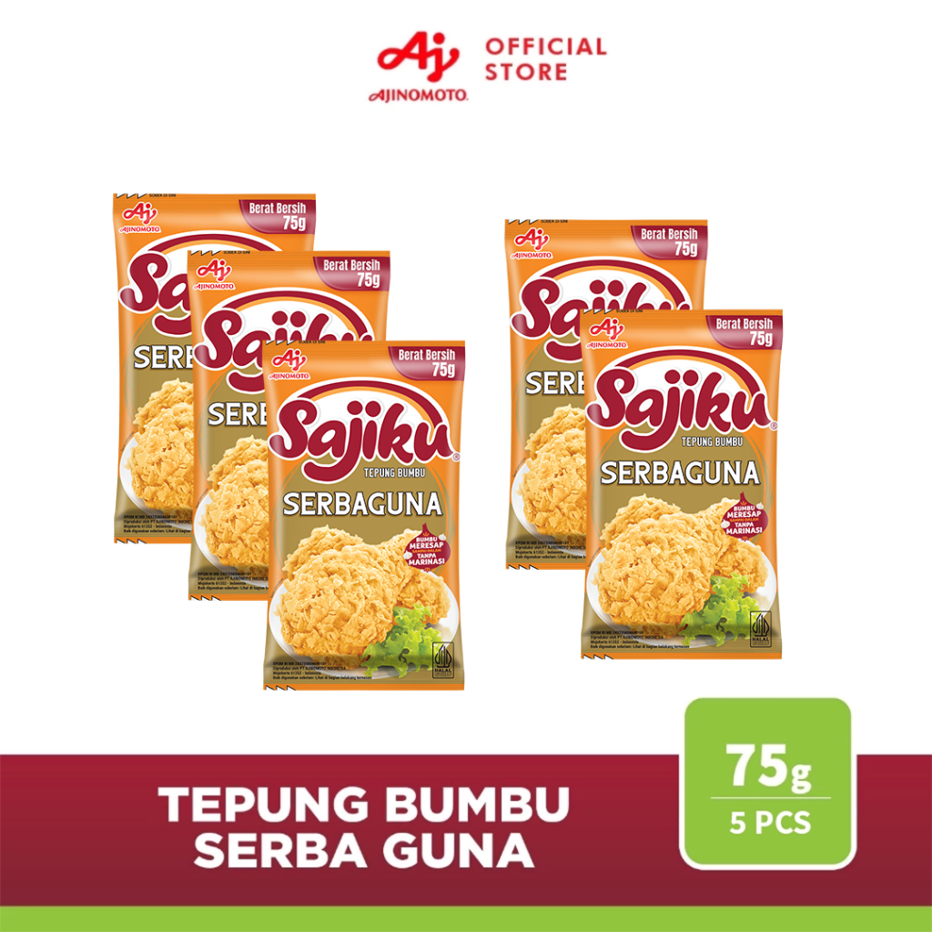 

Sajiku® Tepung Bumbu Serba Guna Sachet 75g (5pcs)
