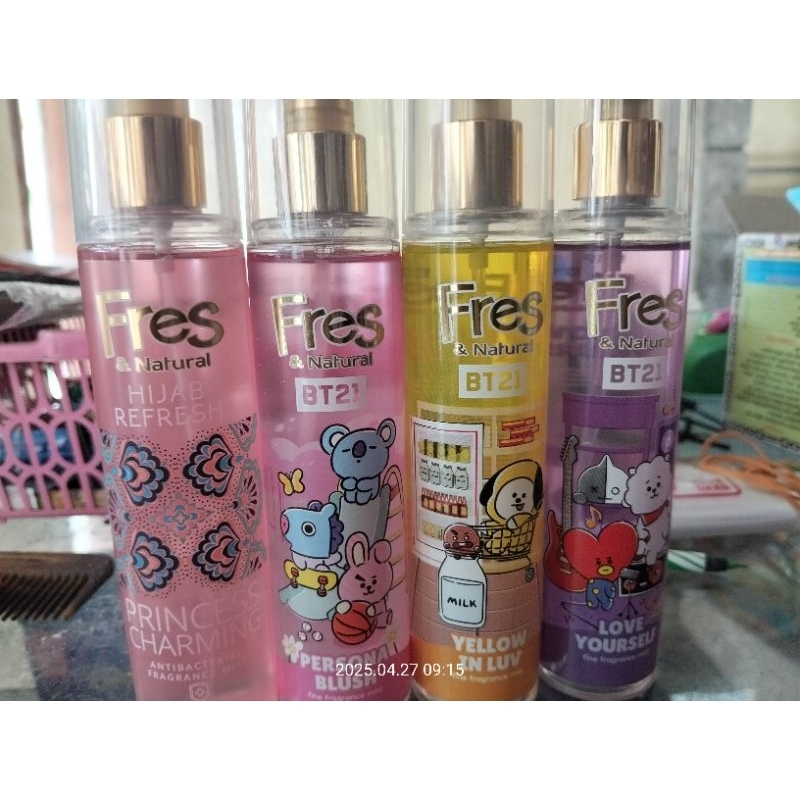 fres & natural parfume spray