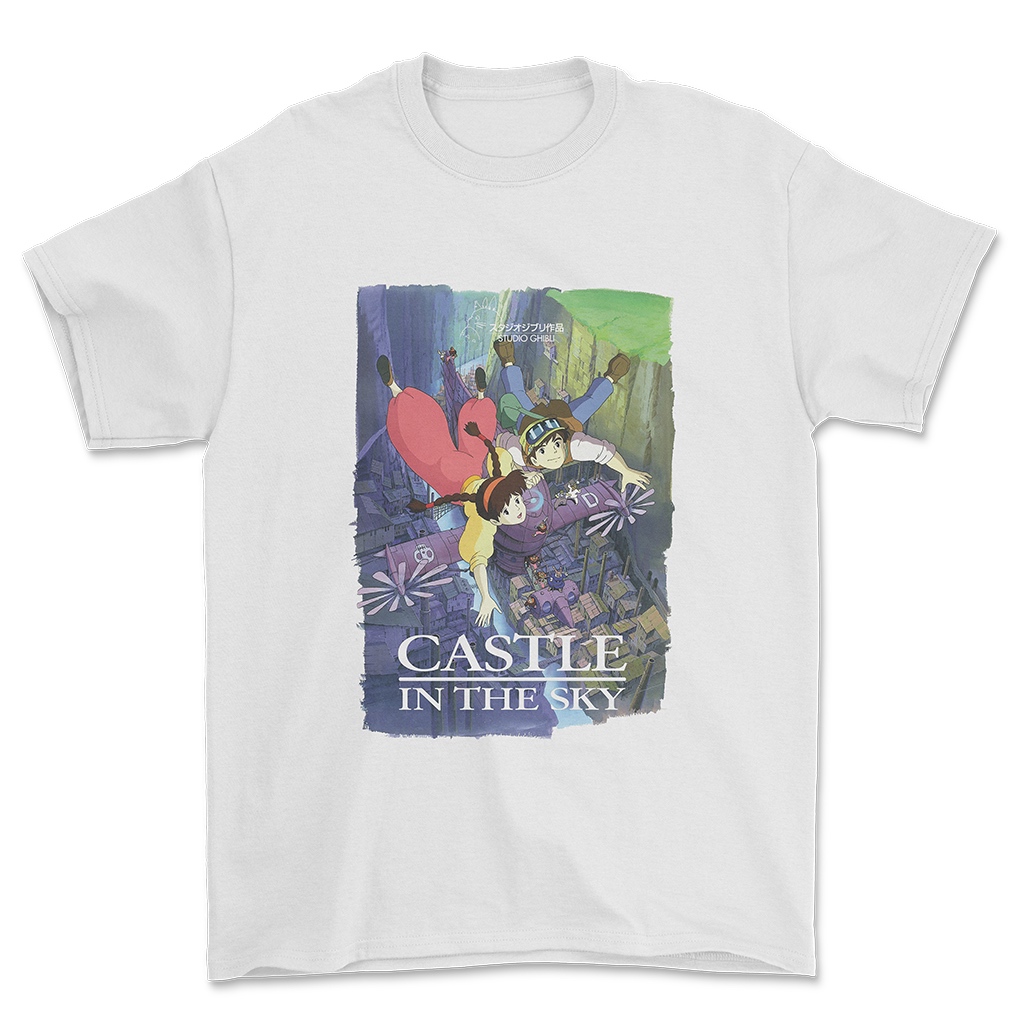 Kaos Anime Castle In The Sky - T Shirt Anime Studio Ghibli Castle In The Sky - Mitski