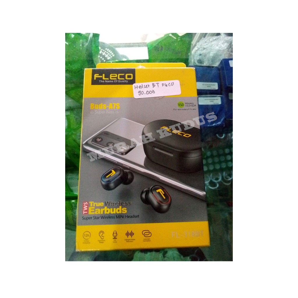 HEADSET Bluetooth FLECO WIRELESS 5.0 TWS BUDS a7S/