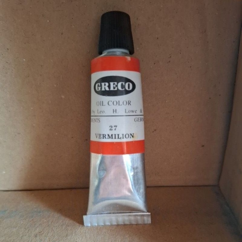 

cat minyak / oil colour greco VERMILION 27