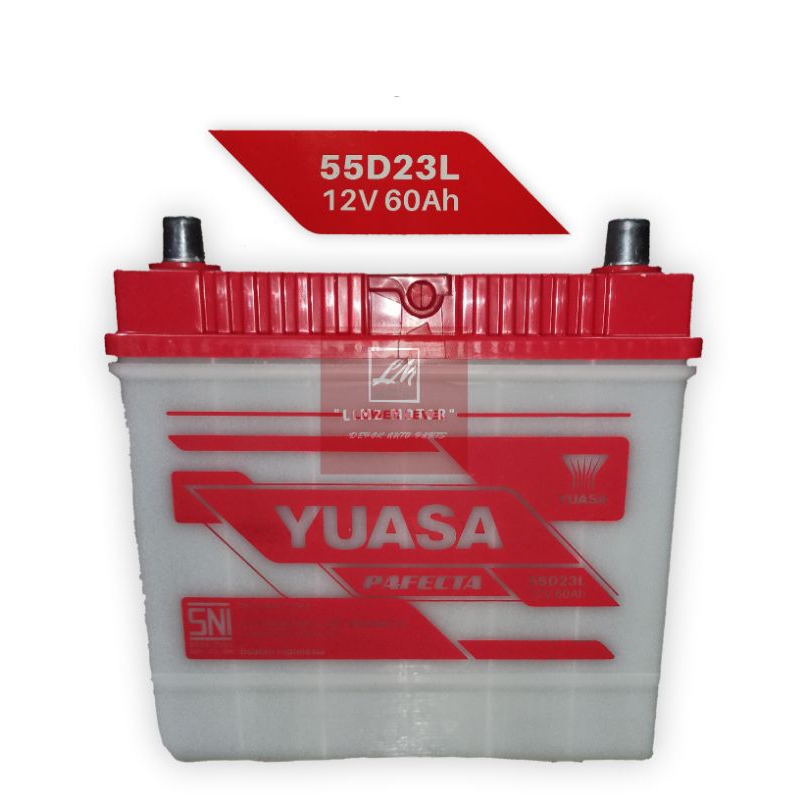 Car Battery-Aki Mobil Yuasa Pafecta 55D23L 12V 60Ah