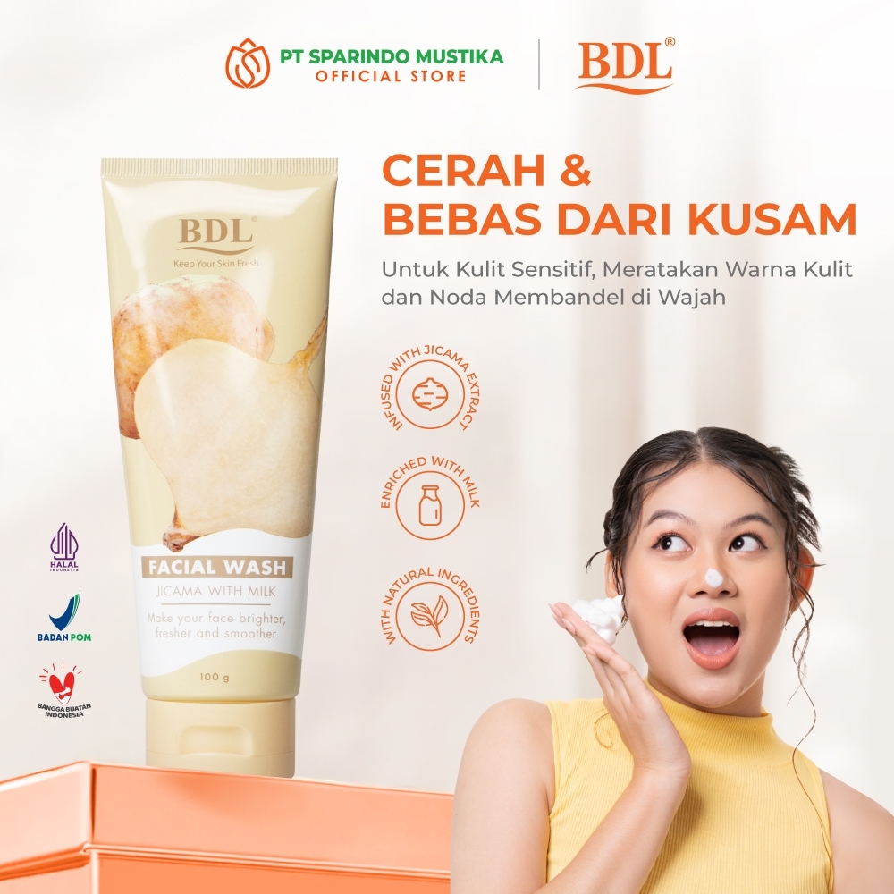 BDL Brightening Facial Wash Jicama/Bengkuang 100gr