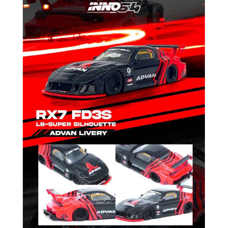 Inno64 Mazda rx7 fd3s Lbwk advan