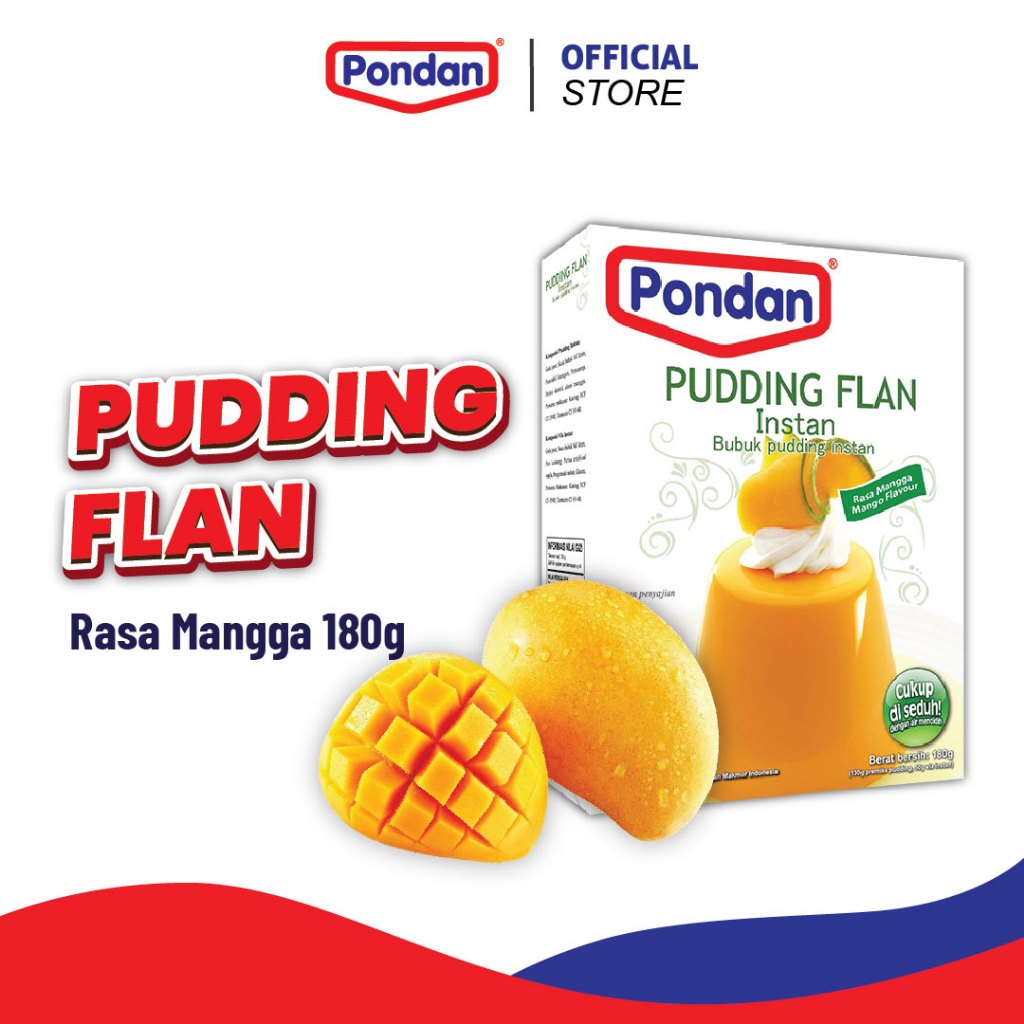 

(BUY 1 GET 1) Pudding Flan Mangga 180g EXPIRED 1 AGUSTUS 2025