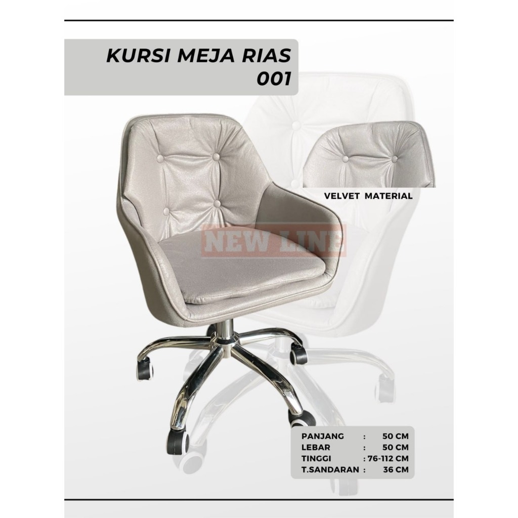 Kursi Rias, Kursi Meja Rias, Kursi Nyaman, Kursi Empuk