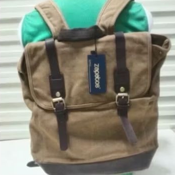 Tas Back pack Kanvas Zapatos Coffee Sb