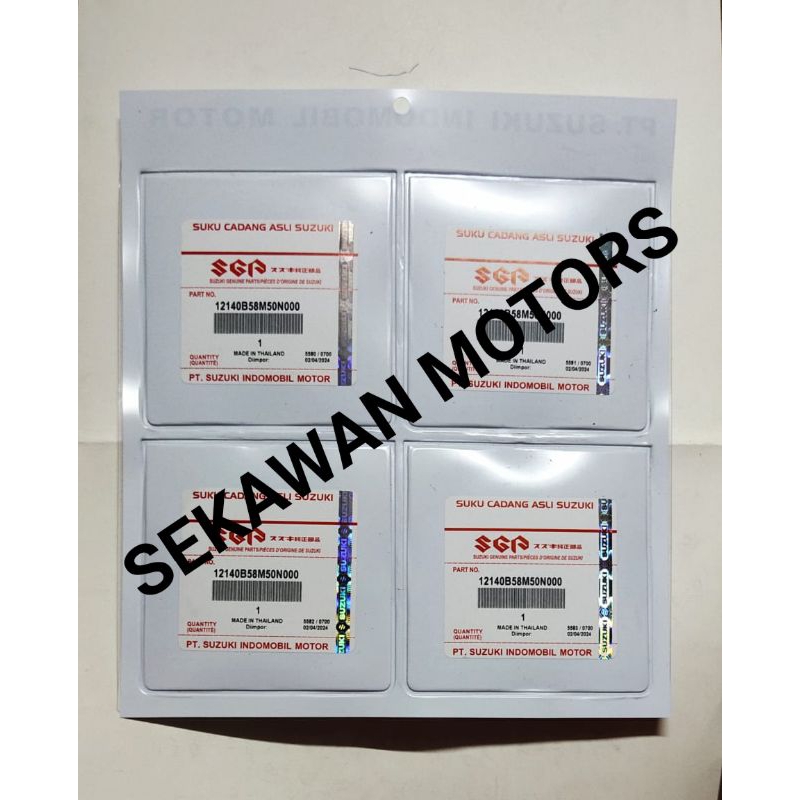 RING SET PISTON RING SEHER SET SUZUKI K14B ERTIGA 2012-2018 & NEW BALENO 2017 MERK INDOMOBIL