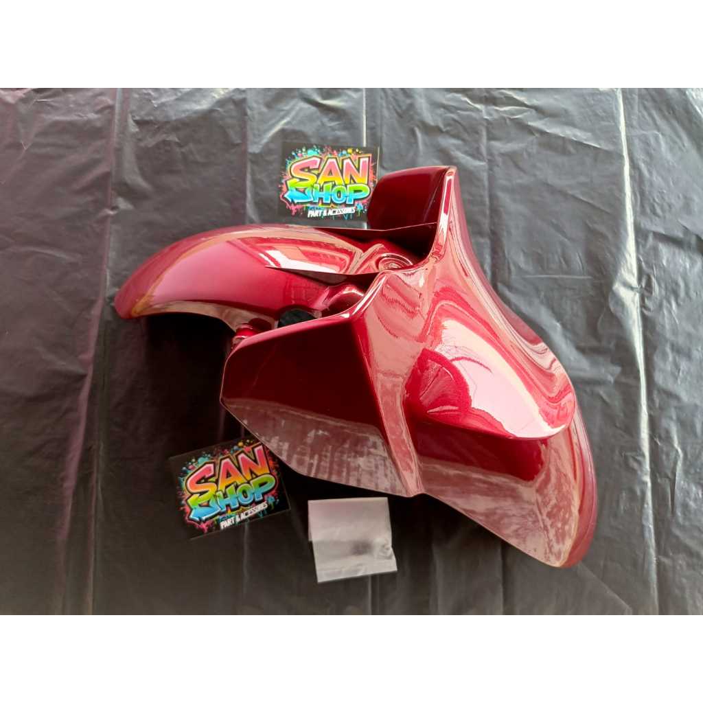SPAKBOR DEPAN MERAH PCX CBU 150 LED 2014-2017, FENDER FR 61100K35V00ZB