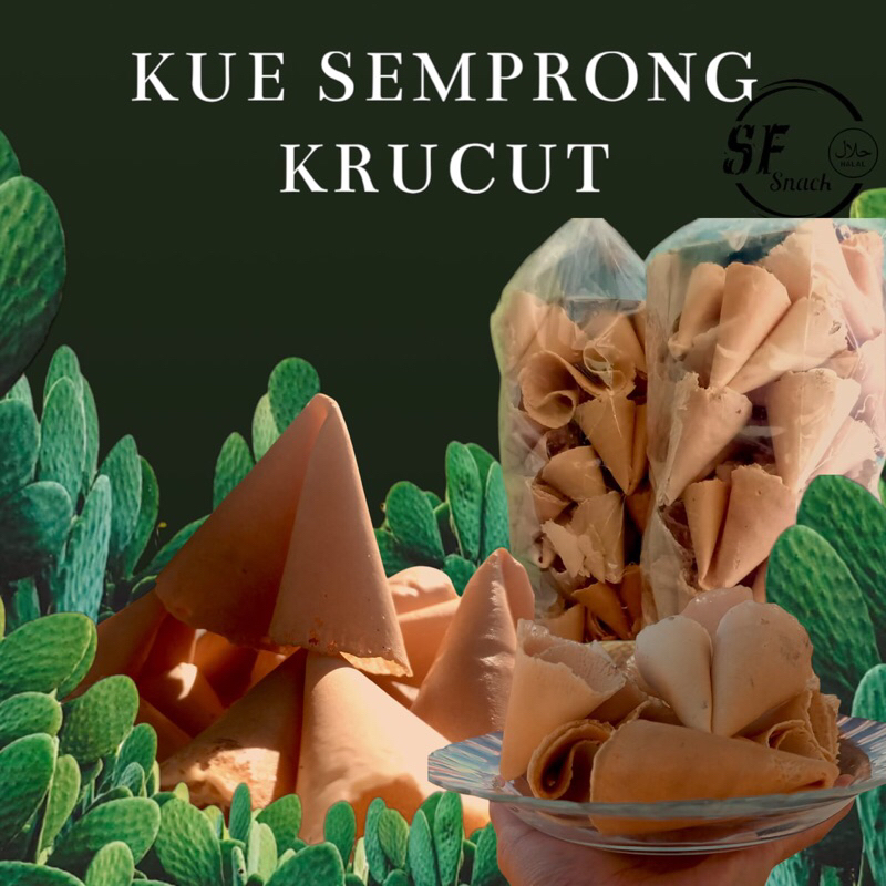 

Kue Semprong krucut Vanila / kue lempit 250 gram TERMURAH